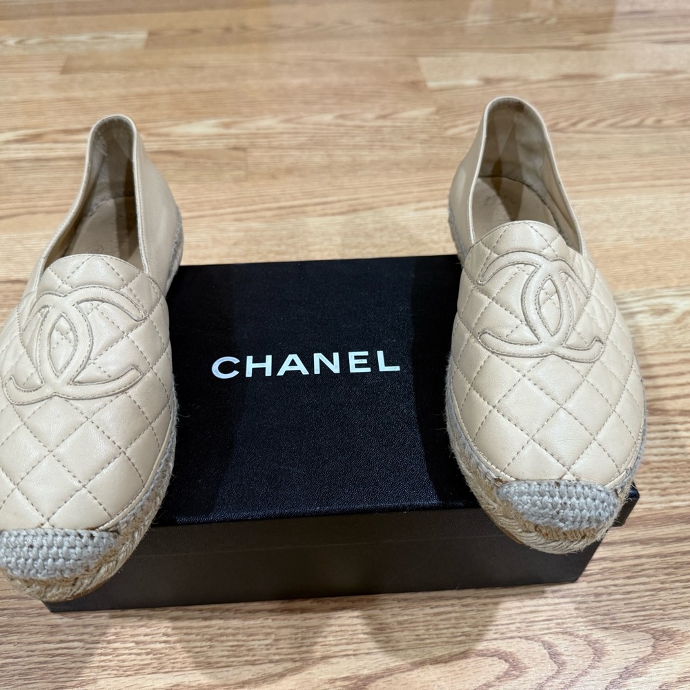 Chanel Quilted Leather Espadrilles